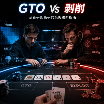德州扑克GTOvs剥削:从新手到高手的策略进阶指南