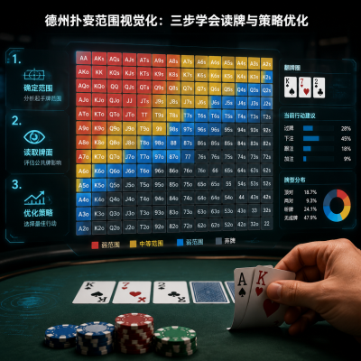 德州扑克范围视觉化：三步学会读牌与策略优化
