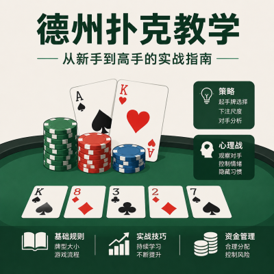 德州扑克教学：从新手到高手的实战指南